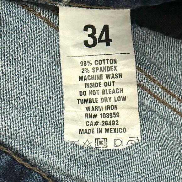 KR3W Skinny Basics Blue Denim Jeans - Picture 4 of 6